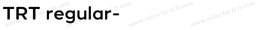 TRT regular字体转换